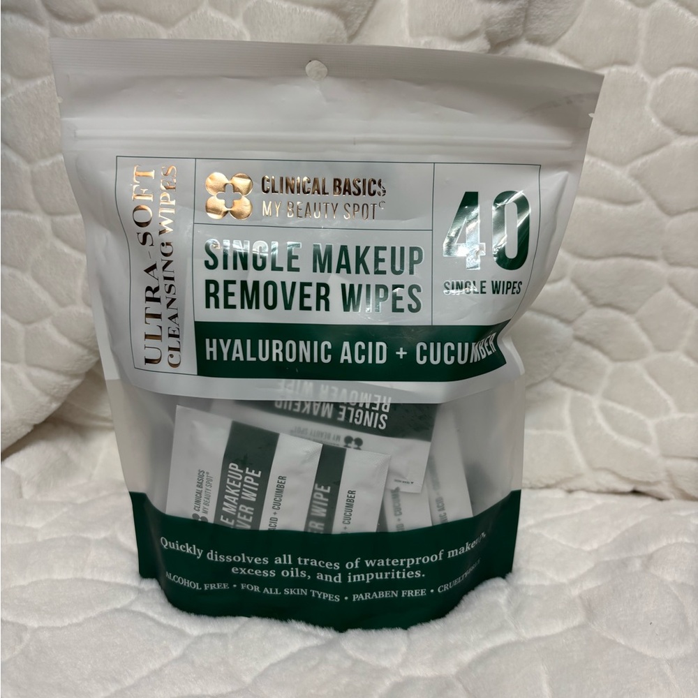 Hyaluronic Acid + Cucumber Single Makeup Remover Wipes - Picture 9 of 9